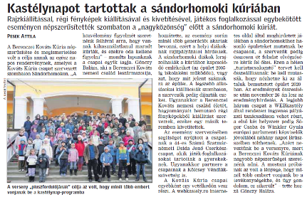 Kastélynap a médiában