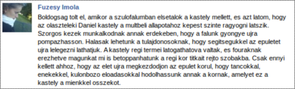 Vélemények az üzenőfalról Vélemények az üzenőfalról